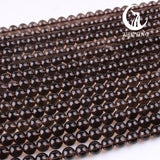 Natural Smoky Quartz Crystal Round Beads for Jewelry Making