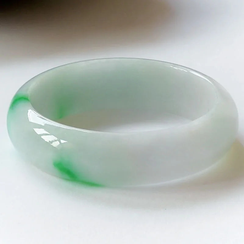Zheru Jewelry Burma Jadeite Green Bracelet Women's Jade Bracelet