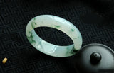 Natural Burmese Jade Light Flower Bracelet Princess Jewelry Gift