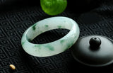 Natural Burmese Jade Light Flower Bracelet Princess Jewelry Gift