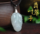 Zheru Jewelry Natural Burmese Jade Amulet Landscape Pendant