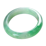Zheru Jewelry Pure A Emerald Light Bicolor 54-62mm Jade Bracelet Women