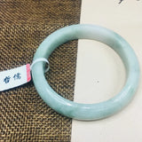 Natural Light Green Jadeite Bracelet 54-62mm Female A Class Certified