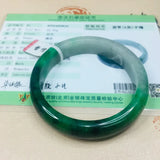 Natural Jadeite Bracelet Light Green + Yang Green 54-62mm A Class
