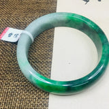 Natural Jadeite Bracelet Light Green + Yang Green 54-62mm A Class