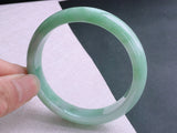 Zheru Jewelry Natural Burmese Jade Light Green 54-64mm Princess Bracelet