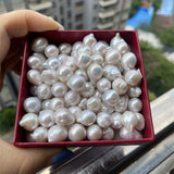 Zhuji Cultured Baroque Pearl No Hole Loose Natural Pearls 9-11mm