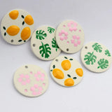 10pcs Zinc Alloy 3D Enamel Flowers Charms 21mm for Bracelets