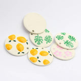 10pcs Zinc Alloy 3D Enamel Flowers Charms 21mm for Bracelets