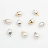 Baroque Oval Charms Pendant for DIY Necklace Making