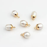 Baroque Oval Charms Pendant for DIY Necklace Making