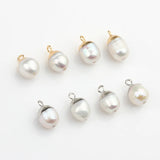 Baroque Oval Charms Pendant for DIY Necklace Making