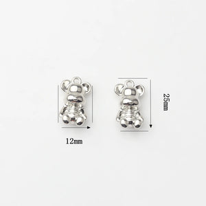 Zinc Alloy Bear Charms 10pcs/lot for DIY Jewelry Making