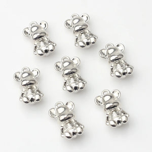 Zinc Alloy Bear Charms 10pcs/lot for DIY Jewelry Making