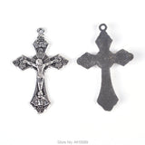 Catholic Crucifix Rosary Necklace Cross Pendant