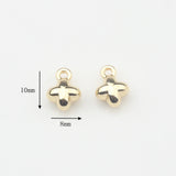 3D Mini Star Heart Flowers Butterfly Charms 10pcs/lot For Jewelry Making