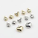 3D Mini Star Heart Flowers Butterfly Charms 10pcs/lot For Jewelry Making