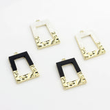 Geometric Rectangle Charms Pendant 6pcs/lot for DIY Jewelry Making