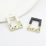 Geometric Rectangle Charms Pendant 6pcs/lot for DIY Jewelry Making