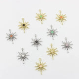 Zinc Alloy Sun Star Charms Pendant 10pcs/lot for DIY Necklace