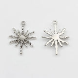 Zinc Alloy Sun Star Charms Pendant 10pcs/lot for DIY Necklace