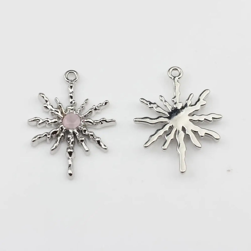 Zinc Alloy Sun Star Charms Pendant 10pcs/lot for DIY Necklace