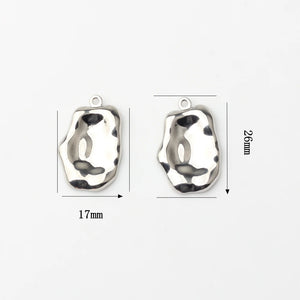 10pcs Geometry Irregularity Charms for DIY Jewelry Making