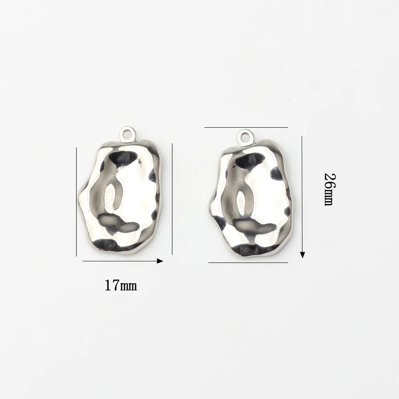 10pcs Geometry Irregularity Charms for DIY Jewelry Making