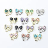 Crystal Bow Tie Charms 6pcs/lot DIY Jewelry Making Finding Accessories