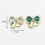 Crystal Bow Tie Charms 6pcs/lot DIY Jewelry Making Finding Accessories