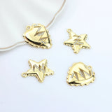 Zinc Alloy Crystal Inlaid Star Heart Charms 10pcs/lot DIY Jewelry Making