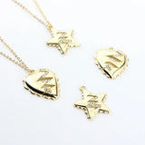 Zinc Alloy Crystal Inlaid Star Heart Charms 10pcs/lot DIY Jewelry Making