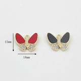 Resin Butterfly Charms 10pcs DIY Jewelry Earring Making