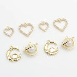 Zinc Alloy Charms Heart Planet Moon Shape Charms Pendant 6pcs/lot