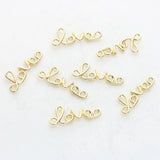 Zinc Alloy LOVE Letter Charms Pendant 10pcs/lot DIY Earrings Jewelry Making
