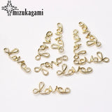 Zinc Alloy LOVE Letter Charms Pendant 10pcs/lot DIY Earrings Jewelry Making