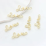 Zinc Alloy LOVE Letter Charms Pendant 10pcs/lot DIY Earrings Jewelry Making
