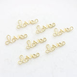 Zinc Alloy LOVE Letter Charms Pendant 10pcs/lot DIY Earrings Jewelry Making