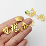 Zinc Alloy Chinoiserie Comb Carp Pendants 10pcs/lot