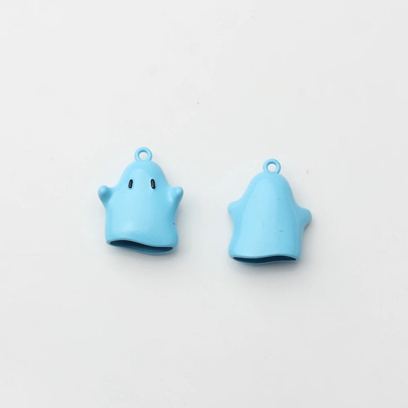 10pcs Zinc Alloy Enamel Halloween Ghost Charms for DIY Jewelry Making