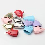10pcs Zinc Alloy Enamel Halloween Ghost Charms for DIY Jewelry Making