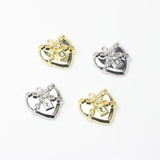 Zinc Alloy Heart Pendant Chain 10PCS DIY Necklace Making Finding Accessories