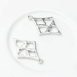 Creative Electroplate Square Pendant 10PCS/lot DIY Necklace Jewelry Making
