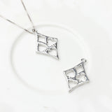 Creative Electroplate Square Pendant 10PCS/lot DIY Necklace Jewelry Making