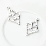 Creative Electroplate Square Pendant 10PCS/lot DIY Necklace Jewelry Making