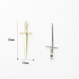 Zinc Alloy Longsword Pendant 10PCS/lot DIY Necklace Jewelry Making