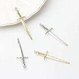Zinc Alloy Longsword Pendant 10PCS/lot DIY Necklace Jewelry Making