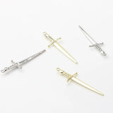 Zinc Alloy Longsword Pendant 10PCS/lot DIY Necklace Jewelry Making
