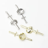 Zinc Alloy Longsword Skull Pendant 10PCS/lot DIY Necklace Jewelry Making