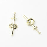 Zinc Alloy Longsword Skull Pendant 10PCS/lot DIY Necklace Jewelry Making